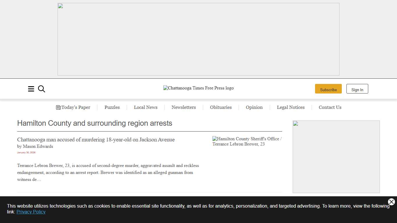 Hamilton County and surrounding region arrests Chattanooga Times Free Press